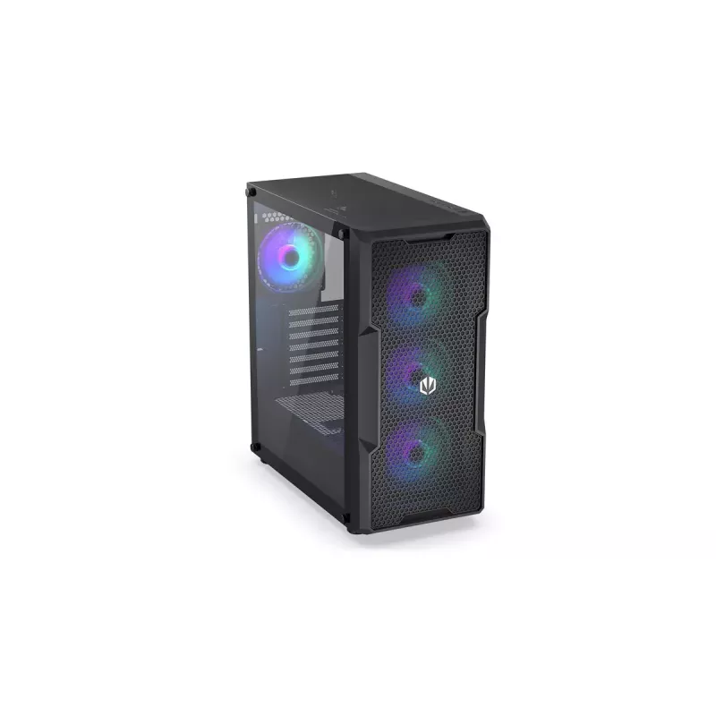 PC case ENDORFY Regnum 400 ARGB Tower Black — ATX, tempered glass, ARGB, 3x120mm front, 1x120mm rear, supports GPU 37 cm