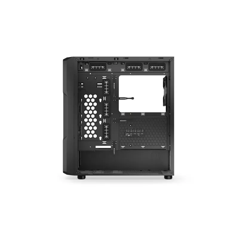 PC case ENDORFY Regnum 400 ARGB Tower Black — ATX, tempered glass, ARGB, 3x120mm front, 1x120mm rear, supports GPU 37 cm