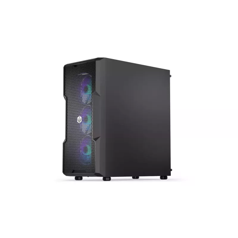PC case ENDORFY Regnum 400 ARGB Tower Black — ATX, tempered glass, ARGB, 3x120mm front, 1x120mm rear, supports GPU 37 cm