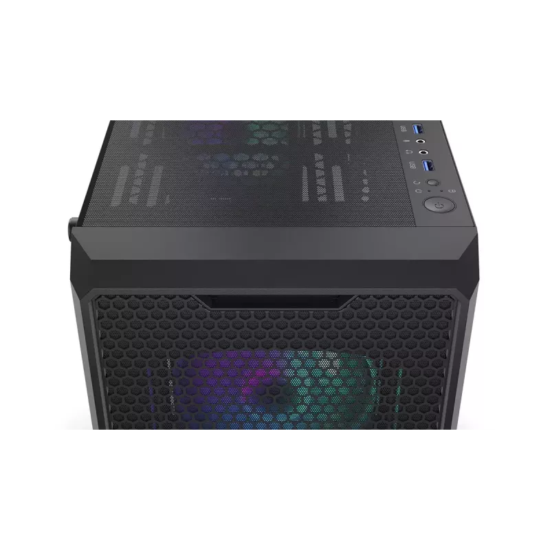 PC case ENDORFY Regnum 400 ARGB Tower Black — ATX, tempered glass, ARGB, 3x120mm front, 1x120mm rear, supports GPU 37 cm