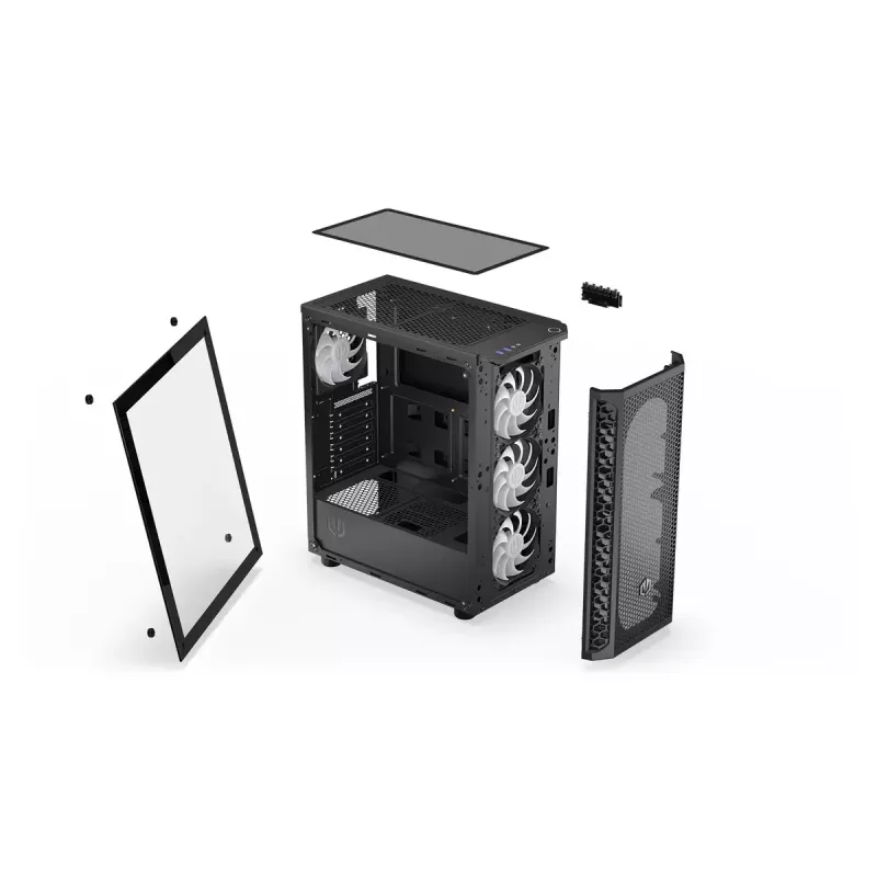 PC case ENDORFY Signum 300 ARGB Tower Black — ATX, tempered glass, ARGB lighting, supports GPU 350mm, CPU cooler height 161mm