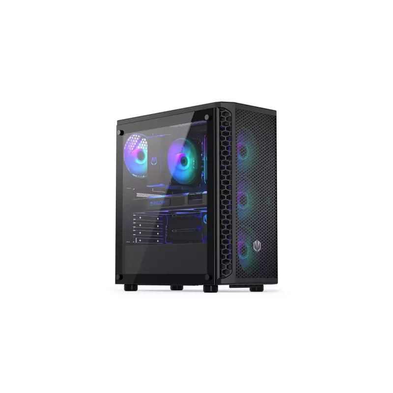 PC case ENDORFY Signum 300 ARGB Tower Black — ATX, tempered glass, ARGB lighting, supports GPU 350mm, CPU cooler height 161mm