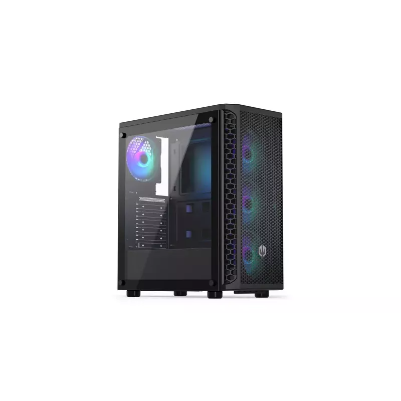 PC case ENDORFY Signum 300 ARGB Tower Black — ATX, tempered glass, ARGB lighting, supports GPU 350mm, CPU cooler height 161mm
