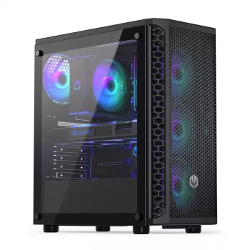 PC case ENDORFY Signum 300 ARGB Tower Black — ATX, tempered glass, ARGB lighting, supports GPU 350mm, CPU cooler height 161mm