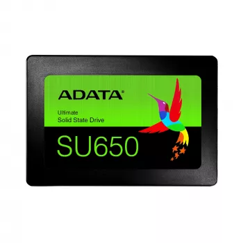 2.5 inch SATA III SSD ADATA SU650 1 TB — 520 MB/s read, 450 MB/s write, 3D NAND, 2.5-inch