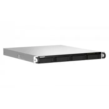 QNAP TS-464U NAS Rack (1U) Intel® Celeron® N5095 8 GB DDR4 0 TB QNAP Turbo System Aluminium, Black