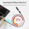 USB-C to USB-C cable Unitek C14086BK-1.5M — USB 3.2 Gen 2, 10 Gbit/s, 5 m, black