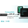 i-tec USB-C HDMI Dual DP Docking Station with Power Delivery 100 W + Universal Charger 100 W