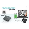 i-tec USB-C HDMI Dual DP Docking Station with Power Delivery 100 W + Universal Charger 100 W
