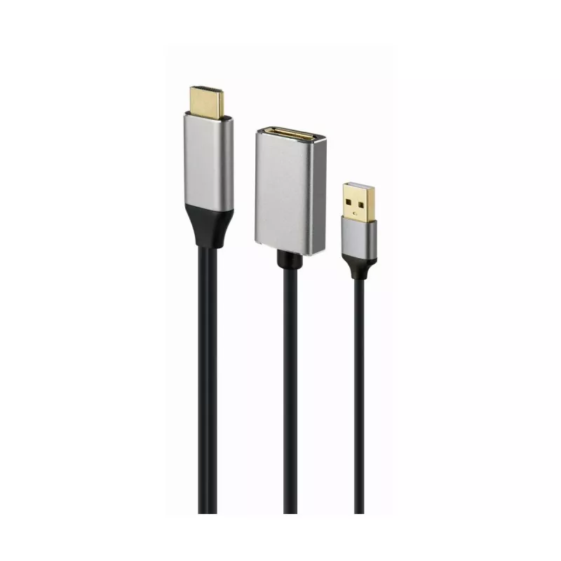 GEMBIRD Active 4K HDMI male to DisplayPort Female Adapter, Black