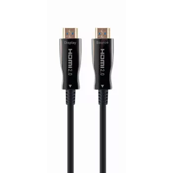 HDMI cable Gembird CCBP‑HDMI‑AOC‑20M‑02 — 20 m fiber‑optic HDMI Type A male, HDMI 2.0, 4K@60Hz, HDR, 4:4:4