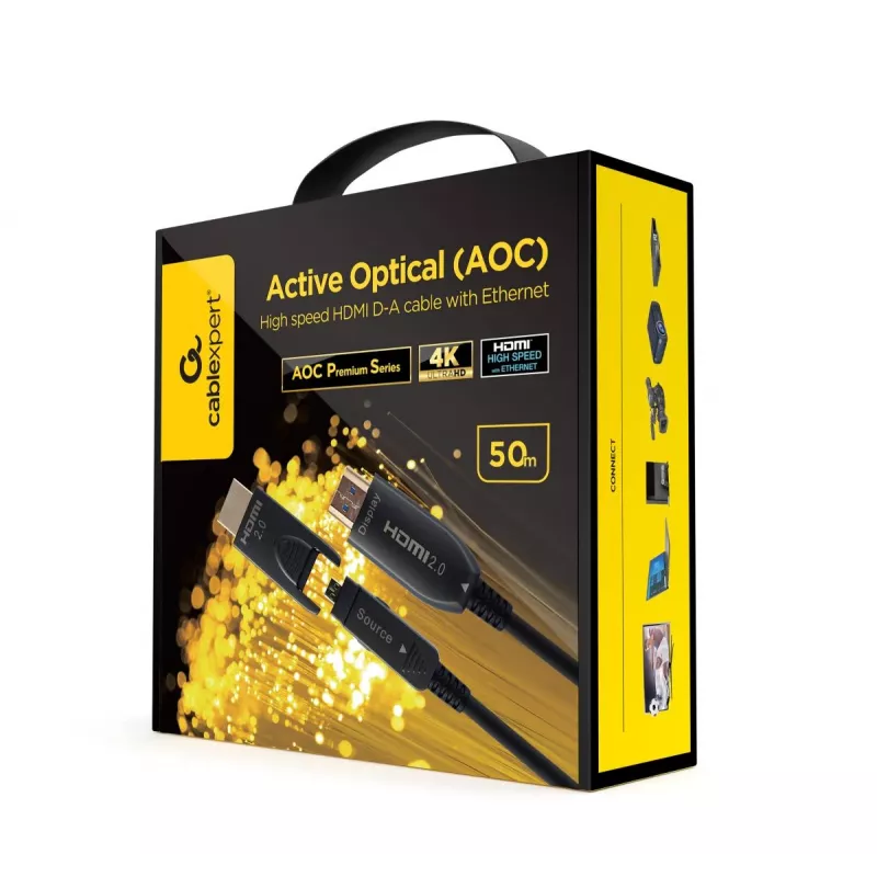 GEMBIRD AOC High speed HDMI D-A cable with Ethernet “AOC Premium Series”, 50m