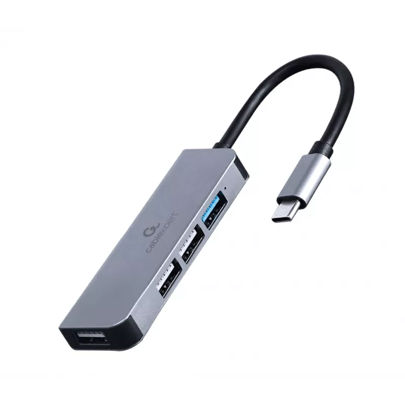Gembird UHB-U3P1U2P3-01 4-Port USB Hub, 1x USB 3.1 + 3x USB 2.0