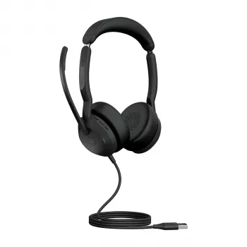 Jabra Evolve2 50 - USB-A MS Stereo, Wired, Office/Call center, 20 - 20000 Hz, 127 g, Headset, Black
