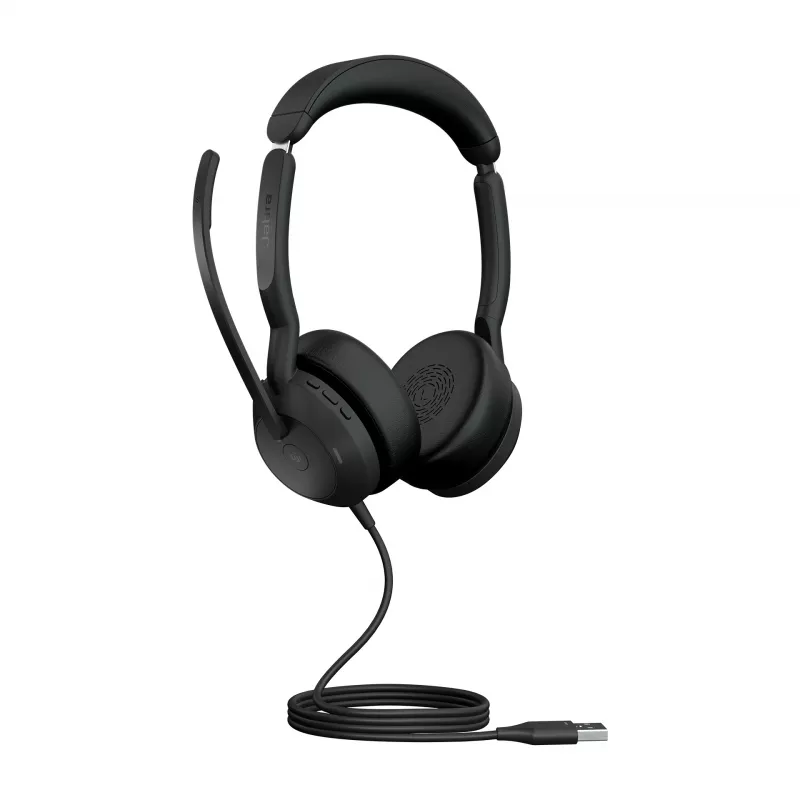Jabra Evolve2 50 - USB-A MS Stereo, Wired, Office/Call center, 20 - 20000 Hz, 127 g, Headset, Black