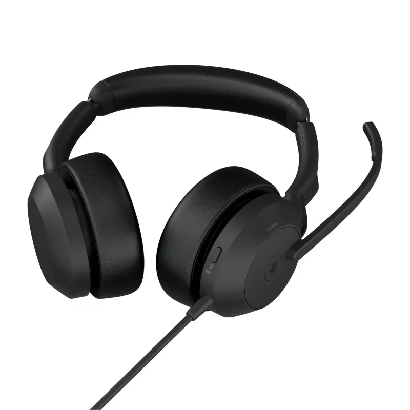 Jabra Evolve2 50 - USB-A MS Stereo, Wired, Office/Call center, 20 - 20000 Hz, 127 g, Headset, Black