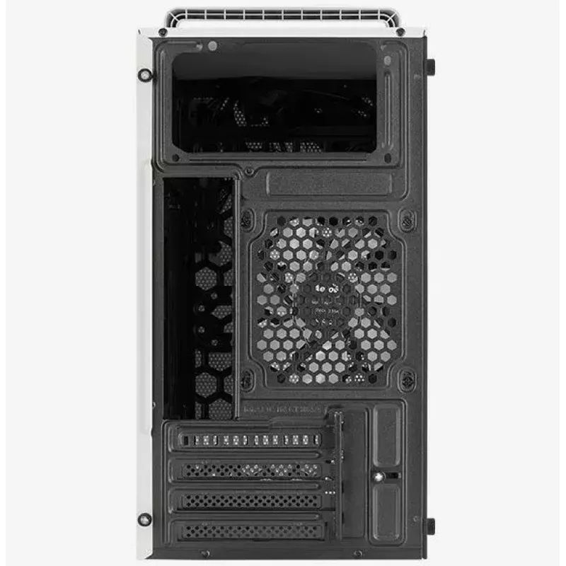 PC case AEROCOOL PGS CS-109-G-WT-v1 Mini Tower SPCC white — microATX, up to 26 cm GPU, FRGB, mesh front