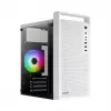 PC case AEROCOOL PGS CS-109-G-WT-v1 Mini Tower SPCC white — microATX, up to 26 cm GPU, FRGB, mesh front