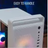 PC case AEROCOOL PGS CS-109-G-WT-v1 Mini Tower SPCC white — microATX, up to 26 cm GPU, FRGB, mesh front