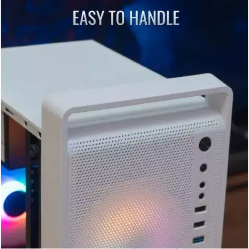 PC case AEROCOOL PGS CS-109-G-WT-v1 Mini Tower SPCC white — microATX, up to 26 cm GPU, FRGB, mesh front