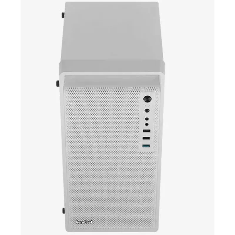 PC case AEROCOOL PGS CS-109-G-WT-v1 Mini Tower SPCC white — microATX, up to 26 cm GPU, FRGB, mesh front