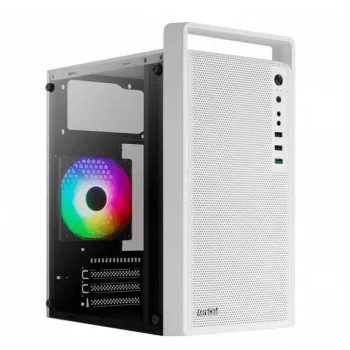 PC case AEROCOOL PGS CS-109-G-WT-v1 Mini Tower SPCC white — microATX, up to 26 cm GPU, FRGB, mesh front