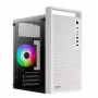 PC case AEROCOOL PGS CS-109-G-WT-v1 Mini Tower SPCC white — microATX, up to 26 cm GPU, FRGB, mesh front