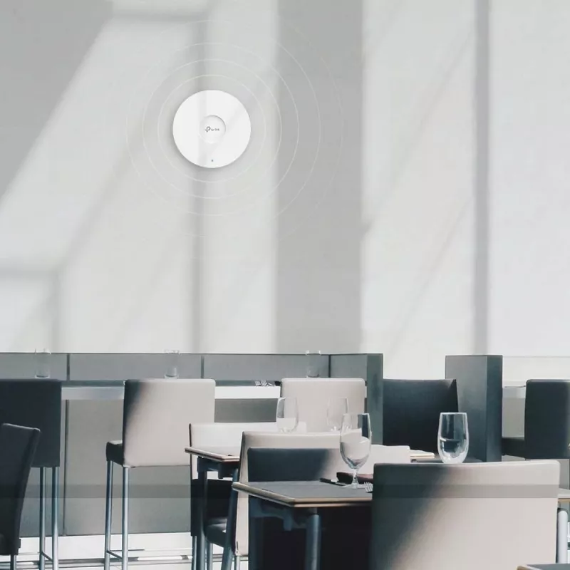 TP-Link Omada AX1800 Ceiling Mount WiFi 6 Access Point, 2.4 GHz, 5 GHz, 1775 Mbit/s, HTTPS, SNMP, SNMPv2, SNMPv3, WPA, WPA2, WPA3, 100,1000 Mbit/s