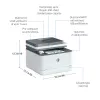 HP LaserJet Pro MFP 3102fdn Printer, Laser, Mono printing, 1200 x 1200 DPI, A4, Direct printing, White