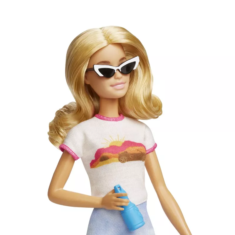 Barbie Dreamhouse Adventures Doll and Accessories, “Malibu” Travel Set with Puppy and 10+ Pieces Including Working Suitcase