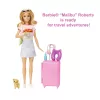 Barbie Dreamhouse Adventures Doll and Accessories, “Malibu” Travel Set with Puppy and 10+ Pieces Including Working Suitcase