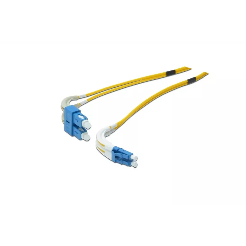 DIGITUS Fiber Optic Patch Cord, LC to SC OS2, Singlemode 09/125 µ, Duplex, Length 1m