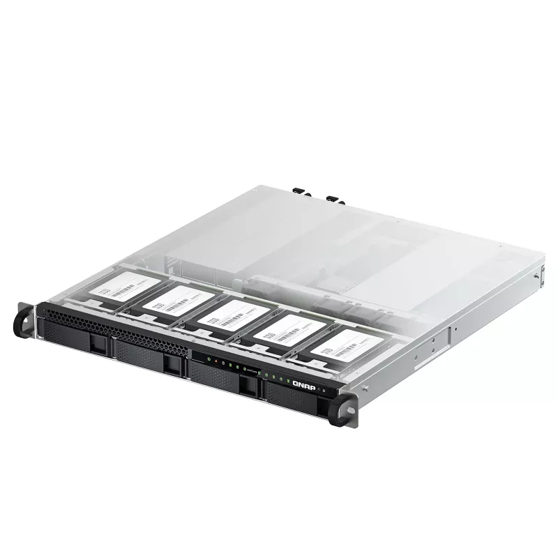 QNAP TS-h987XU-RP NAS Rack (1U) Intel Xeon E E-2334 16 GB DDR4 QuTS hero Black, Silver