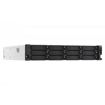 QNAP TS-h1887XU-RP NAS Rack (2U) Intel Xeon E E-2334 16 GB DDR4 0 TB QuTS hero Black, White