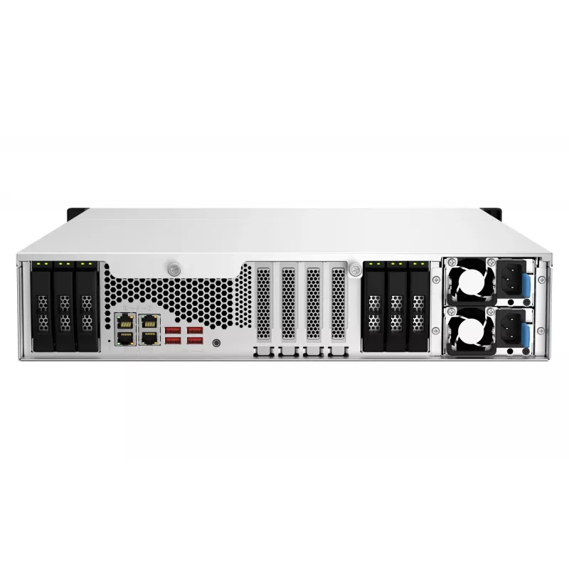 QNAP TS-H1887XU-RP NAS Rack (2U) Intel Xeon E E-2336 32 GB DDR4 0 TB QuTS hero Black, White