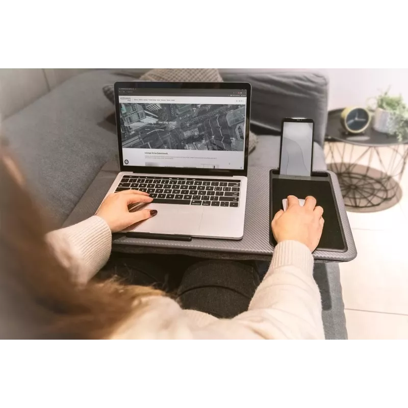 DIGITUS Notebook Desk up to 17in mobile slot, mousepad