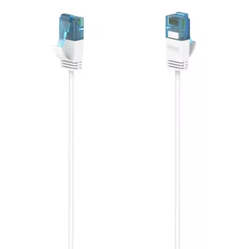 Hama Flexi-Slim networking cable White 0.75 m Cat6a U/UTP RJ-45 10000 Mbit/s