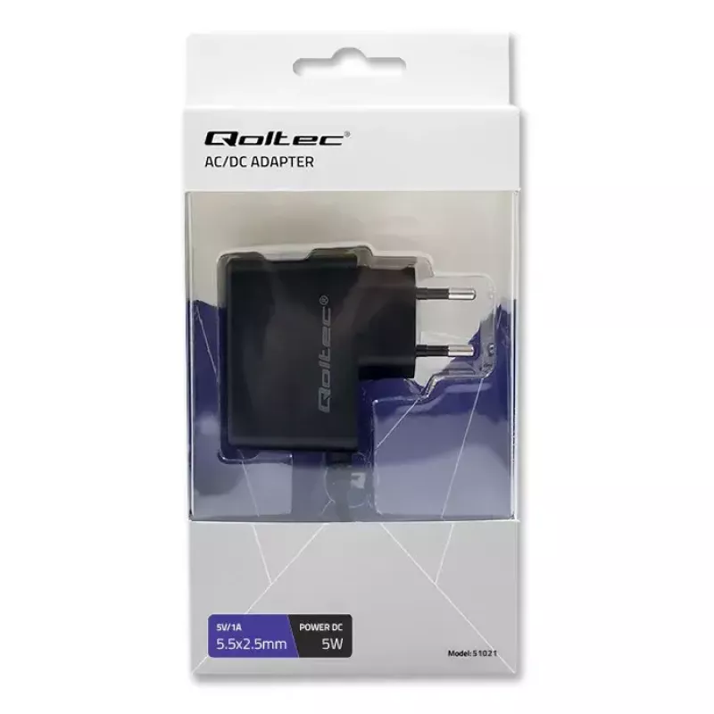 Power Adapter Qoltec 51021 Indoor Black 220-240V 1.4m Cable