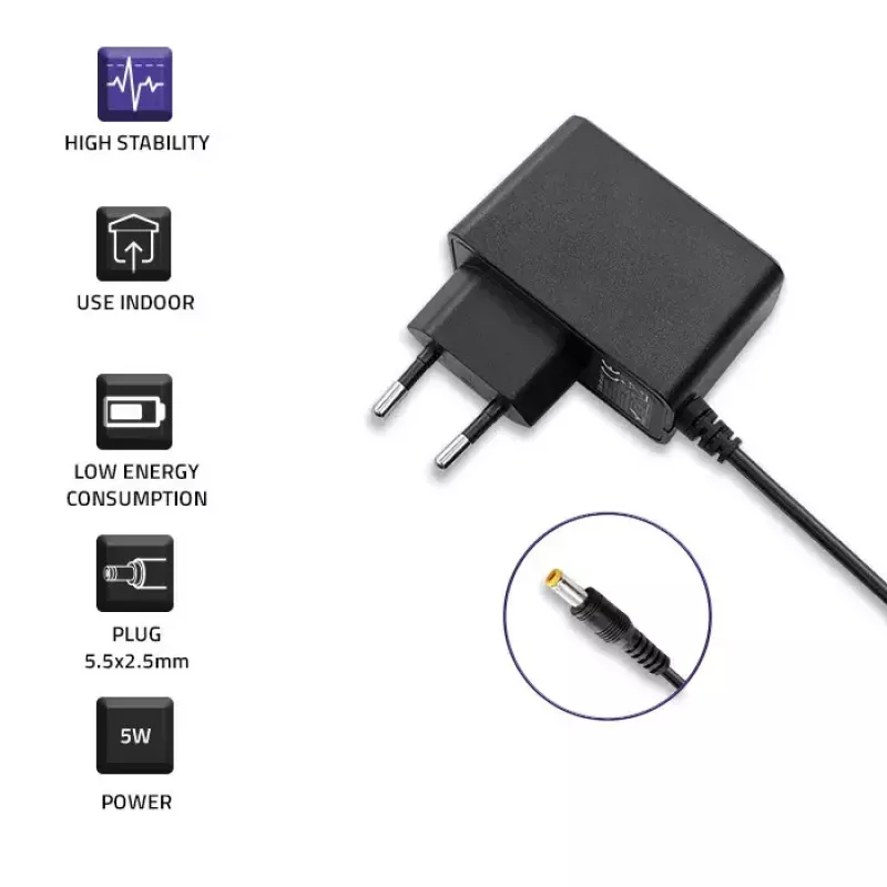 Power Adapter Qoltec 51021 Indoor Black 220-240V 1.4m Cable