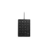 Kensington Wired Numeric Keypad, USB, 21, Laptop/PC, Black