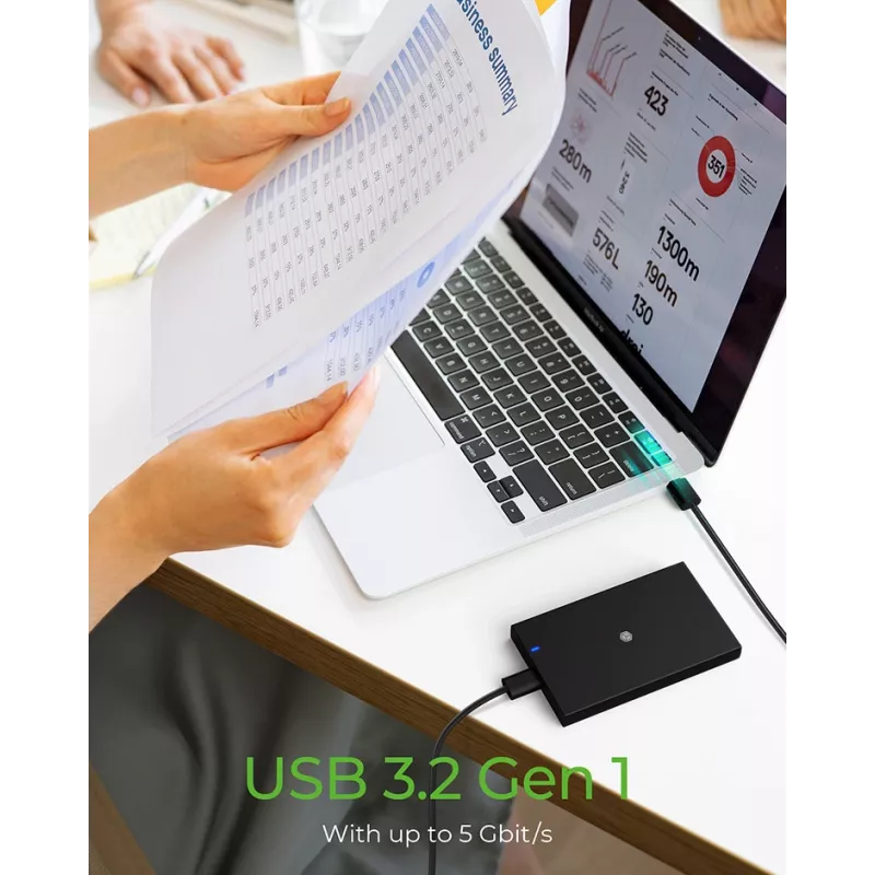 ICY BOX IB-200T-C3 SSD enclosure Black 2.5 inch