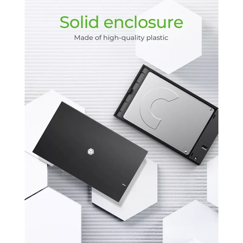 ICY BOX IB-200T-C3 SSD enclosure Black 2.5 inch