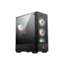 PC Case MSI MAG FORGE 112R Midi Tower Black with Tempered Glass, 3x120mm Front Fans, ATX/Micro‑ATX/Mini‑ITX Support
