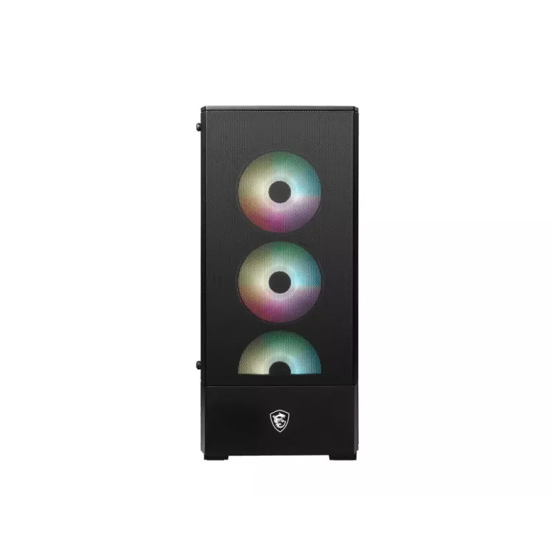 PC Case MSI MAG FORGE 112R Midi Tower Black with Tempered Glass, 3x120mm Front Fans, ATX/Micro‑ATX/Mini‑ITX Support