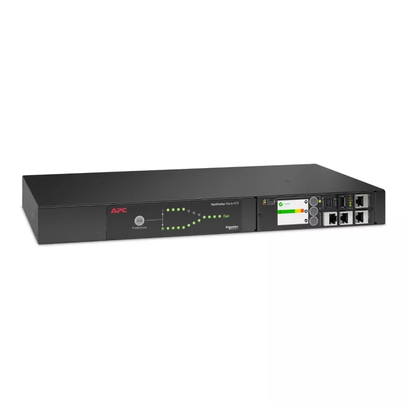 APC Automatic Transfer Switch AP4423A - (8x) C13 + (1x) C19, 3680W, Rack mountable, 1U