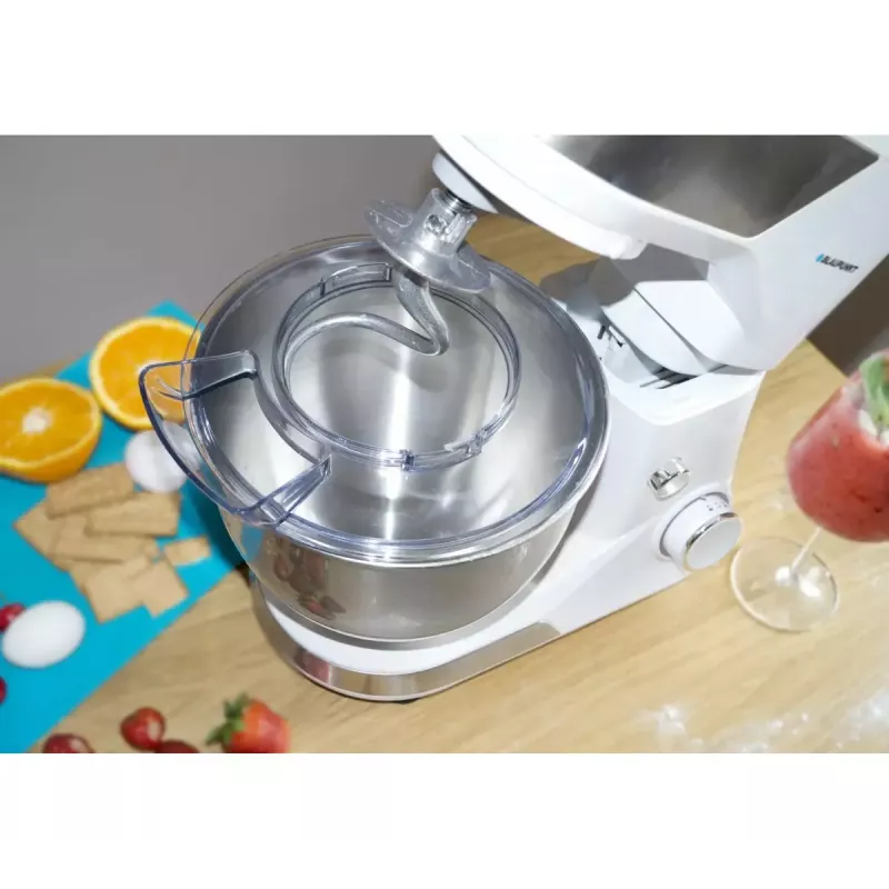 Stand mixer BLAUPUNKT SMM501 — 5 L stainless steel bowl, 1000 W, tilt-head, rotary control, white