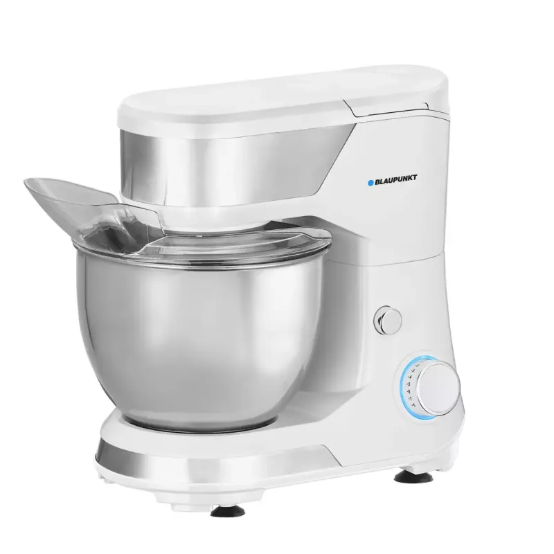 Stand mixer BLAUPUNKT SMM501 — 5 L stainless steel bowl, 1000 W, tilt-head, rotary control, white