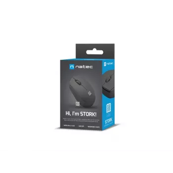 Wireless Optical Mouse NATEC NMY-2000, RF 2.4 GHz, 1600 DPI, 3 Buttons, AA Battery