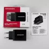 Axagon ACU-QS24 QUICK and SMART Wall charger, 2x USB port QC3.0/AFC/FCP + 5V-1.2A, 24W