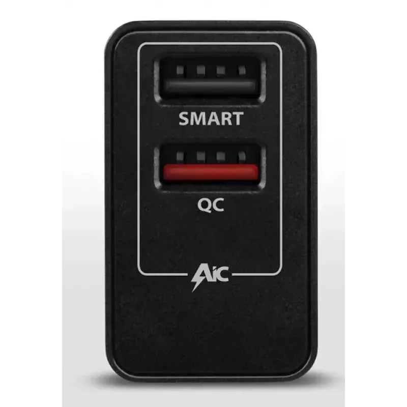 Axagon ACU-QS24 QUICK and SMART Wall charger, 2x USB port QC3.0/AFC/FCP + 5V-1.2A, 24W